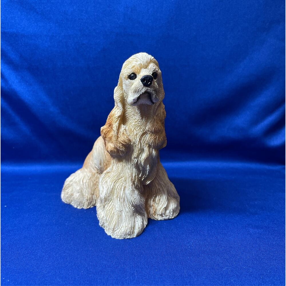 Encore Living Stone Fawn Cocker Spaniel Realistic Figurine